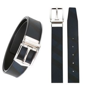 BURBERRY BUCKLE BELT navy blue/black size 34 85